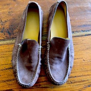 Cole Haan brown slip ons